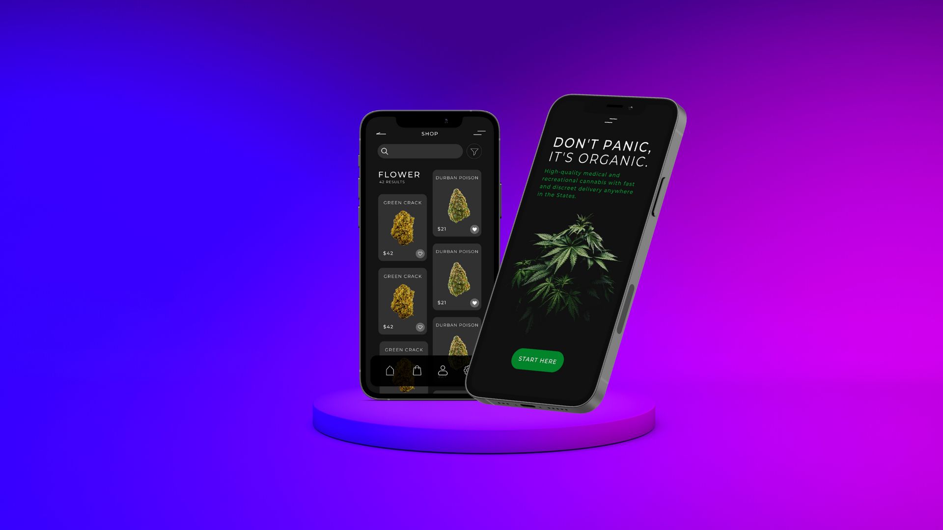 Cannabis App Design